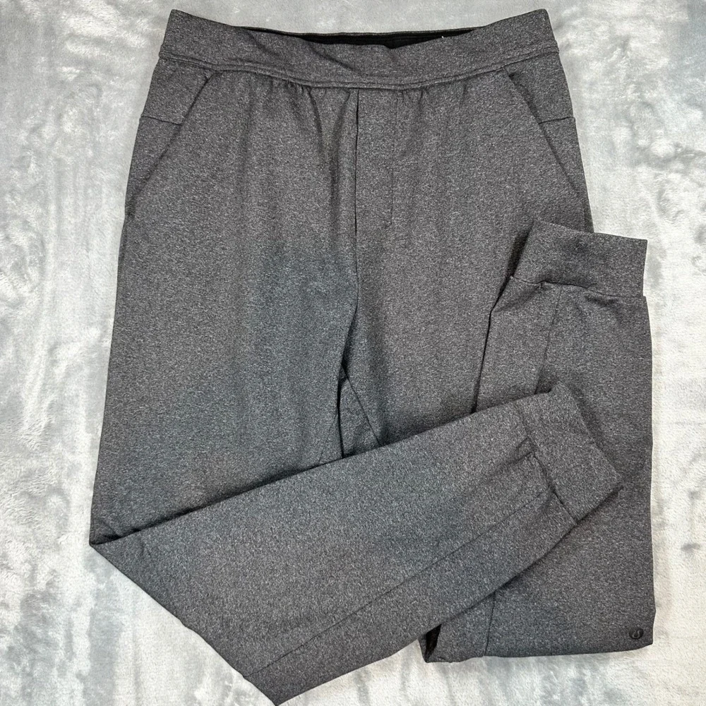 Lululemon ABC Jogger Heathered Grey Mens Size M Slim Fit Performance Pants